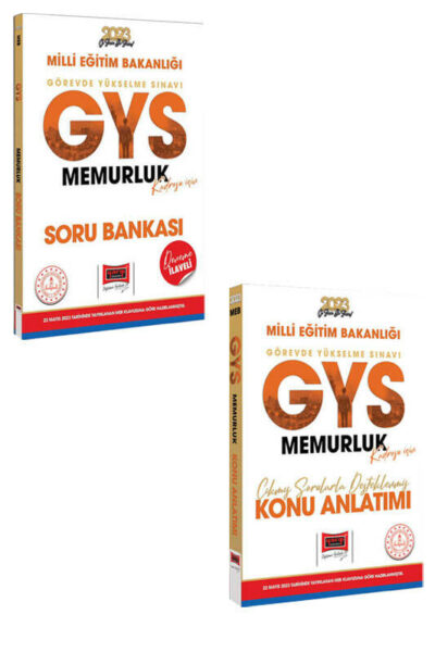 Yargı Yayınları 2023 MEB GYS Memurluk Kadrosu İçin Deneme İlaveli Soru Bankası ve Konu Anlatımı Seti