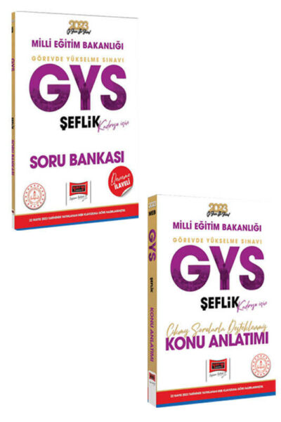 Yargı Yayınları 2023 MEB GYS Şeflik Kadrosu İçin Deneme İlaveli Soru Bankası ve Konu Anlatımı Seti
