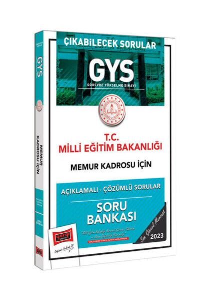 Yargı Yayınları 2023 Milli Eğitim Bakanlığı Çıkabilecek Sorular GYS Memur Kadrosu İçin Açıklamalı Çözümlü Soru Bankası