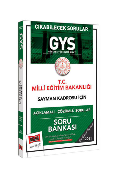 Yargı Yayınları 2023 Milli Eğitim Bakanlığı Çıkabilecek Sorular GYS Sayman Kadrosu İçin Açıklamalı Çözümlü Soru Bankası