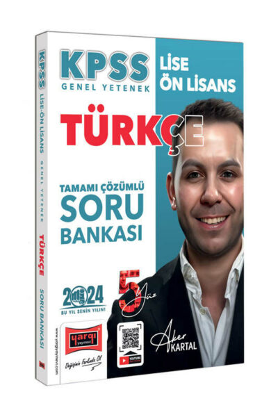 Yargı Yayınları 2024 KPSS Lise Ön Lisans 5Yüz Ekibi Türkçe Tamamı Çözümlü Soru Bankası