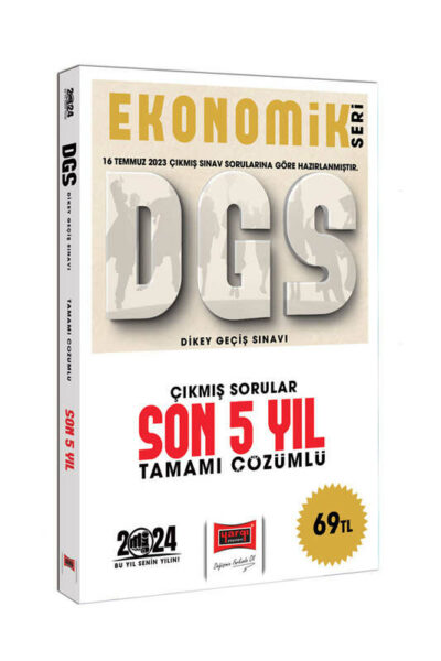 Yargı Yayınları 2024 DGS Ekonomik Seri Çıkmış Sorular Tamamı Çözümlü Son 5 Yıl (16 Temmuz 2023 Sınavı Dahil)