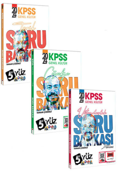 Yargı Yayınları 2024 KPSS Genel Kültür 5Yüz Soru Bankası Seti