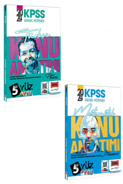 Yargı Yayınları 2024 KPSS Genel Yetenek 5Yüz Türkçe ve Matematik Konu Anlatımlı Set