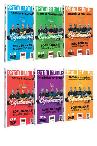 Yargı Yayınları 2024 KPSS Eğitim Bilimleri Öğretmenler Ekibi Tüm Dersler Soru Bankası Seti
