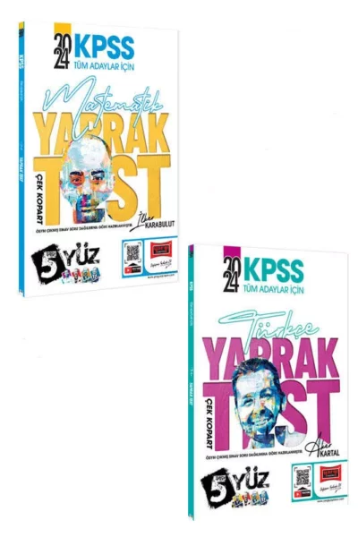 Yargı Yayınları 2024 KPSS Tüm Adaylar İçin 5Yüz Genel Yetenek Yaprak Test Seti