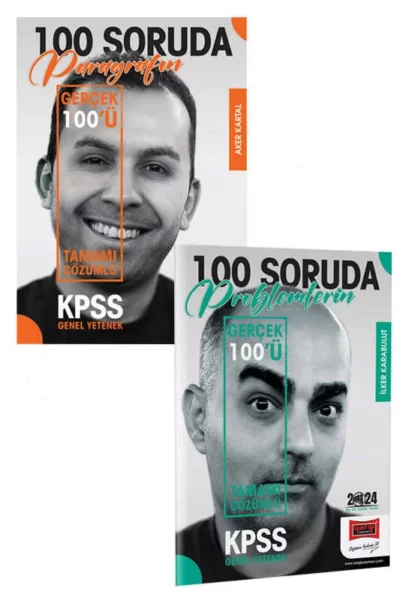 Yargı Yayınları 2024 KPSS 5Yüz Ekibi "Gerçek 100" Serisi Soru Paragraf - Problemler Soru Bankası Seti