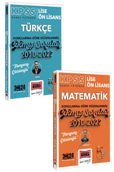 Yargı Yayınları 2024 KPSS Lise Ön Lisans Genel Yetenek Çıkmış Sorular Seti