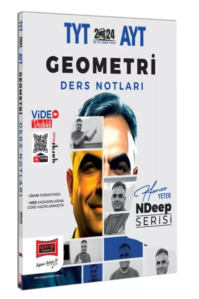 Yargı Yayınları 2024 NDeep Serisi TYT-AYT Geometri Video Ders Notları (Hamza Yeter)