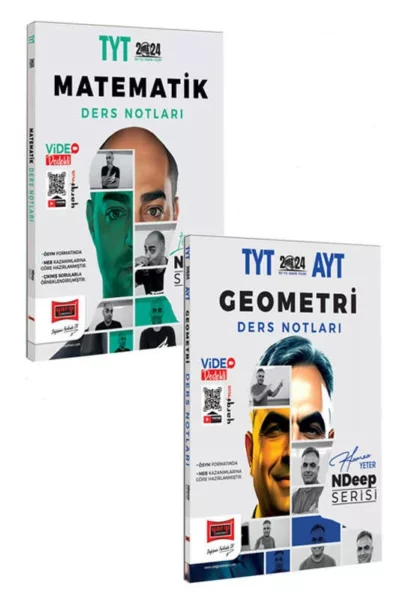 Yargı Yayınları 2024 NDeep TYT-AYT Geometri Video Ders Notları ve TYT Matematik Video Ders Notları Seti