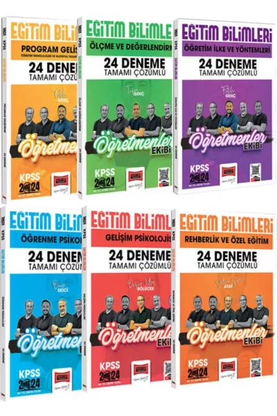 Yargı Yayınları 2024 KPSS Eğitim Bilimleri Öğretmenler Ekibi 24 Deneme Seti