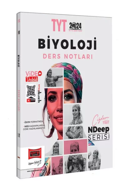 Yargı Yayınları 2024 NDeep Serisi TYT Biyoloji Video Ders Notları (Çiğdem Yiğit)