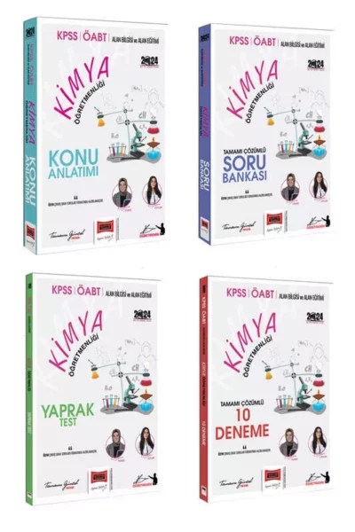 Yargı Yayınları 2024 ÖABT Kimya Full Set