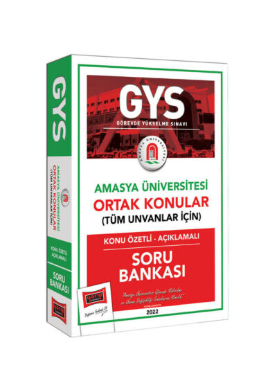 Yargı Yayınları Amasya Üniversitesi GYS Konu Özetli Açıklamalı Soru Bankası