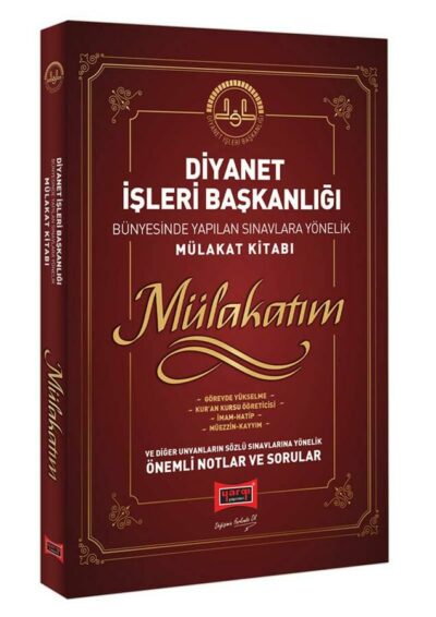 Yargı Yayınları Diyanet İşleri Başkanlığı Bünyesinde Yapılan Sınavlara Yönelik Mülakat Kitabı