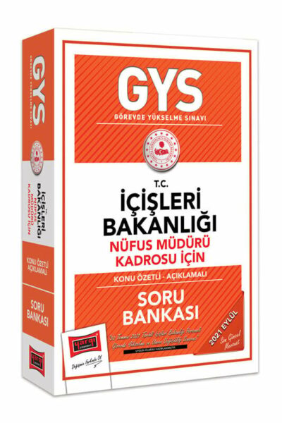 Yargı Yayınları GYS T.C İçişleri Bakanlığı Nüfus Müdürü Kadrosu İçin Konu Özetli Açıklamalı Soru Bankası