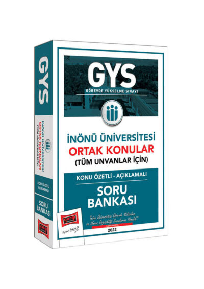 Yargı Yayınları İnönü Üniversitesi GYS Konu Özetli Açıklamalı Soru Bankası