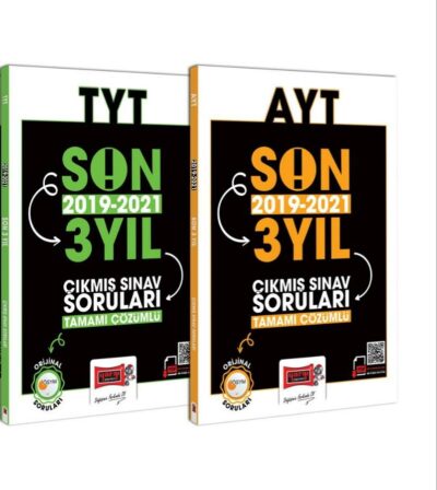 Yargı Yayınları TYT Son 3 Yıl ve AYT Son 3 Yıl (2019-2021) Tamamı Çözümlü Çıkmış Sorular Seti