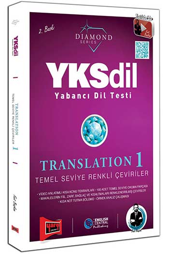 Yargı Yayınları YKSDİL Yabancı Dil Testi Translation 1 Temel Seviye Renkli Çeviriler