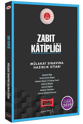 Yargı Yayınları Zabıt Katipliği Mülakat Sınavına Hazırlık Kitabı