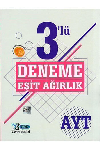 Yayın Denizi Yayınları AYT Eşit Ağırlık 3 lü Pro Deneme