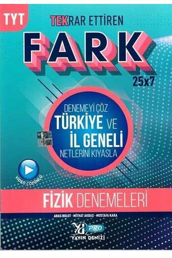 Yayın Denizi Yayınları TYT Fizik Fark 25x7 Tekrar Ettiren Denemeleri