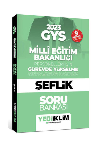 Yediiklim Yayınları 2023 Milli Eğitim Bakanlığı Görevde Yükselme Sınavı Şeflik Soru Bankası