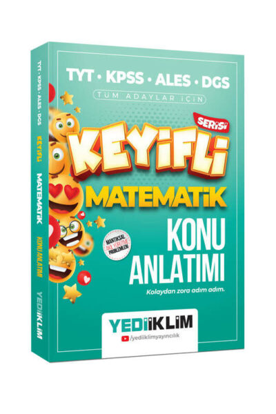 Yediiklim Yayınları 2024 TYT-KPSS-ALES-DGS Keyifli Matematik Konu Anlatımı