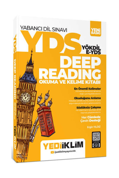 Yediiklim Yayıncılık YDS-YÖKDİL Deep Reading Okuma ve Kelime Kitabı