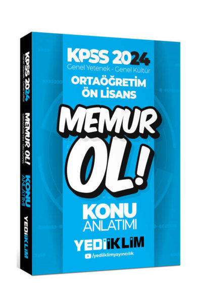 Yediiklim Yayınları 2024 KPSS Ortaöğretim-Önlisans Memur Ol Konu Anlatımı (5 Ders Tek Kitap)