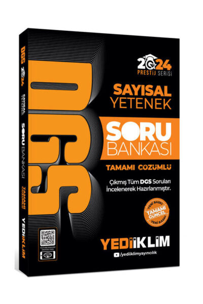 Yediiklim Yayınları 2024 DGS Sayısal Yetenek Tamamı Çözümlü Soru Bankası
