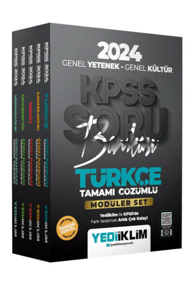 Yediiklim Yayınları 2024 KPSS Genel Yetenek Genel Kültür Soru Bankası Modüler Set