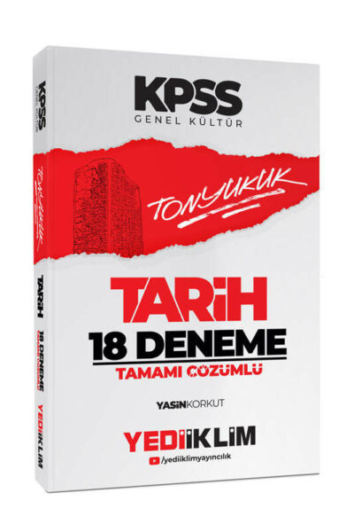 Yediiklim Yayınları 2024 Kpss Tonyukuk Tarih Tamamı Çözümlü 18 Deneme