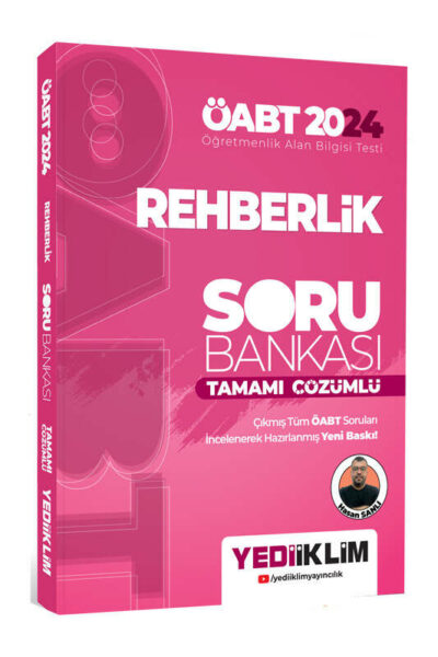Yediiklim Yayınları 2024 ÖABT Rehberlik Tamamı Çözümlü Soru Bankası