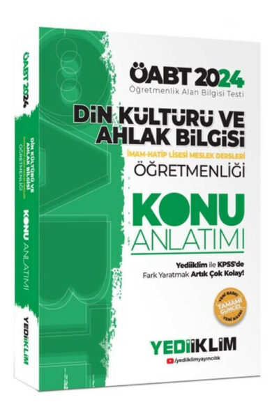 Yediiklim Yayınları 2024 ÖABT Din Kültürü ve Ahlak Bilgisi Öğretmenliği Konu Anlatımı
