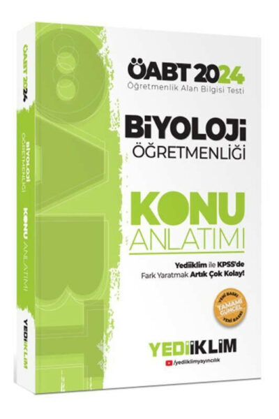 Yediiklim Yayınları 2024 ÖABT Biyoloji Öğretmenliği Konu Anlatımı