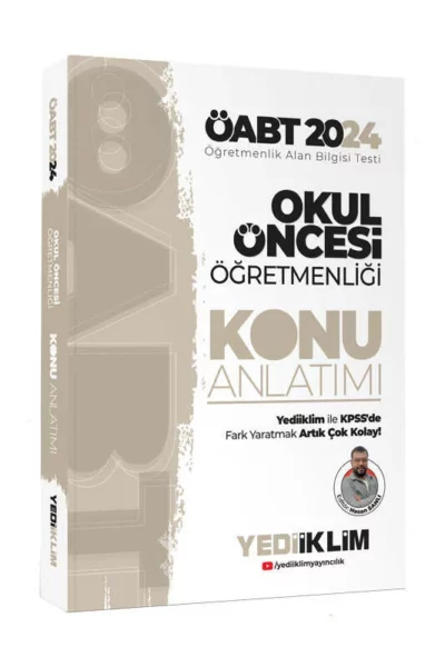 Yediiklim Yayınları 2024 ÖABT Okul Öncesi Öğretmenliği Konu Anlatımı