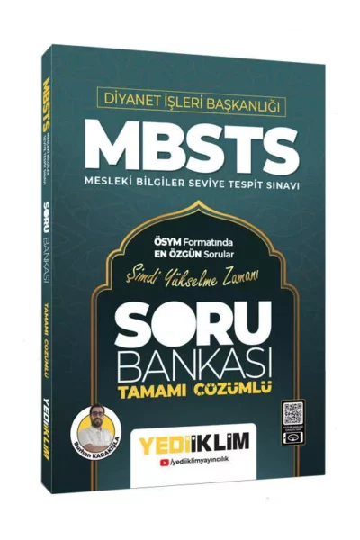 Yediiklim Yayınları 2024 Diyanet İşleri Başkanlığı MBSTS Tamamı Çözümlü Soru Bankası