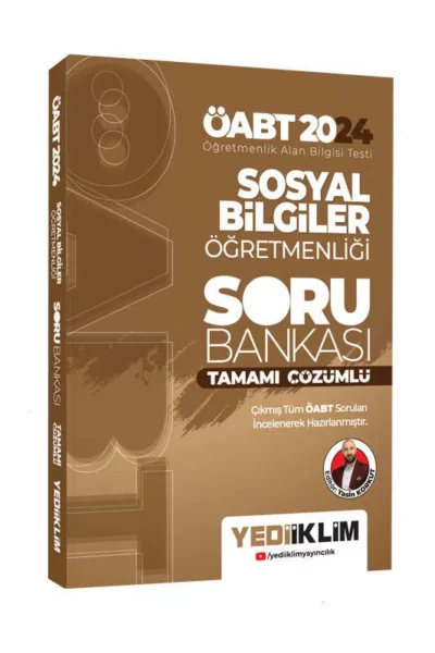 Yediiklim Yayınları 2024 ÖABT Sosyal Bilgiler Öğretmenliği Tamamı Çözümlü Soru Bankası