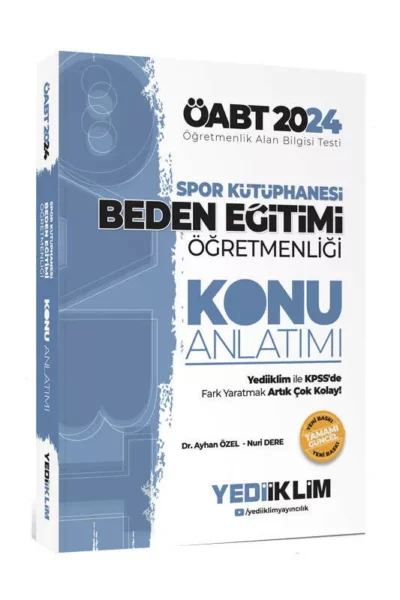 Yediiklim Yayınları 2024 ÖABT Spor Kütüphanesi Beden Eğitimi Öğretmenliği Konu Anlatımı