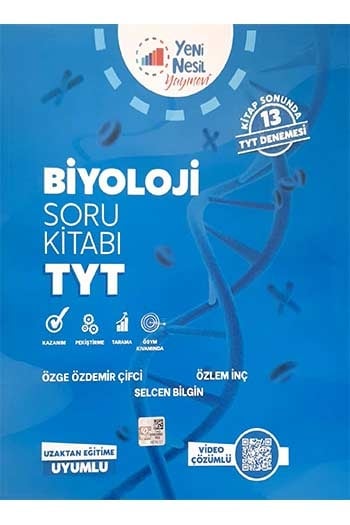 Yeni Nesil Yayınları TYT Biyoloji Soru Kitabı