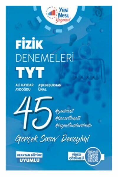 Yeni Nesil Yayınları TYT Fizik 45 Deneme Sınavı
