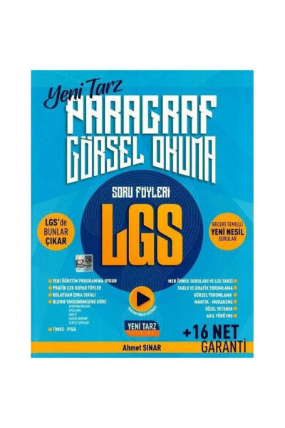Yeni Tarz Yayınları 8. Sınıf LGS Paragraf Görsel Okuma Soru Föyleri