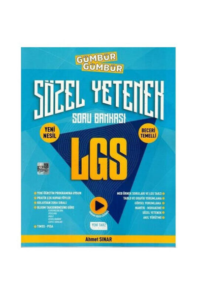 Yeni Tarz Yayınları 8. Sınıf LGS Sözel Yetenek Gümbür Gümbür Soru Bankası