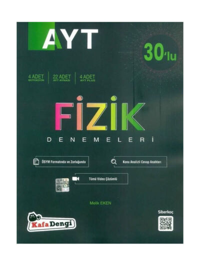Kafadengi Yayınları YKS AYT Fizik 30 lu Deneme