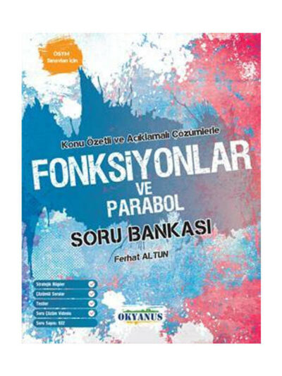 Okyanus Yayınları YKS AYT Fonksiyonlar ve Parabol Soru Bankası