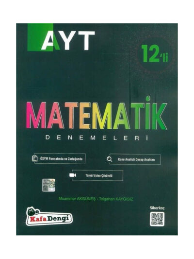 Kafadengi Yayınları YKS AYT Matematik 12 li Deneme