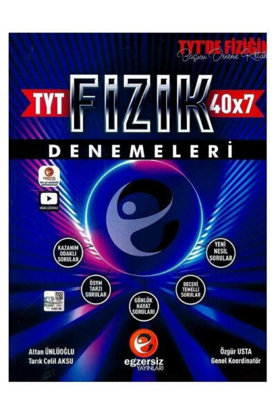 Egzersiz Yayınları YKS TYT Fizik 40x7 Denemeleri