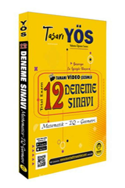 Tasarı Yayınları YÖS 12 Video Çözümlü Deneme
