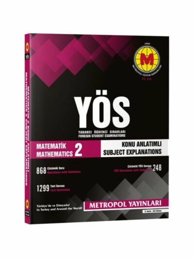 Metropol Yayınları YÖS Matematik-2 Konu Anlatımlı